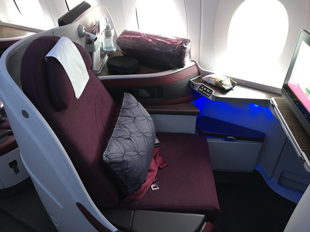 Qatar Airways biznis trieda 